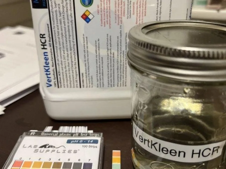 Component cleared of rust with HCR, no fume event