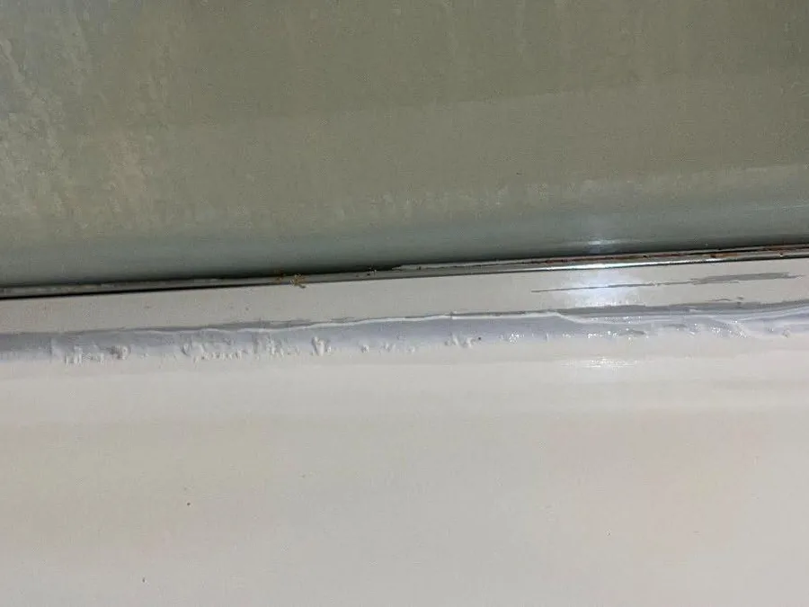 Fixture track cleared of calcium, acid-free